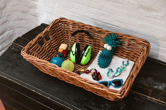 Un panier stimuli à La Maison d'Alijn
